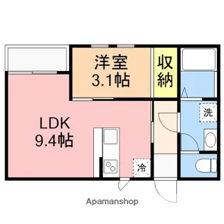 ラテ古町【2階】の間取り