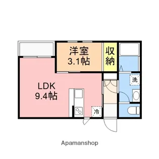ラテ古町【3階】の間取り