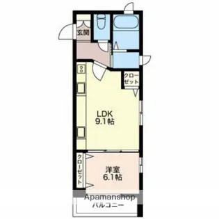 ラ.クリエーションRYU【3階】の間取り