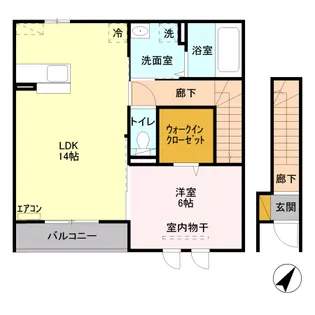 サンロイヤル A【2階】の間取り