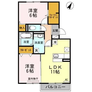 ライフ レジデンス【2階】の間取り