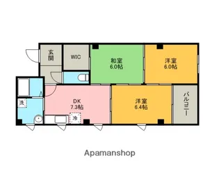 テシマプラザ【301号室】の間取り