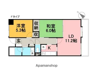アークハイム新潟【4階】の間取り