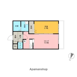 フロンティア【3階】の間取り