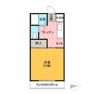 桃の木荘【1階】の間取り