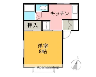 コーポ陽【1階】の間取り