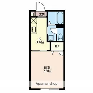 アークフラッティー【2階】の間取り