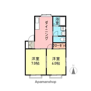 メゾンエスポワール【2階】の間取り
