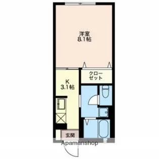 コスモスⅠ【2階】の間取り