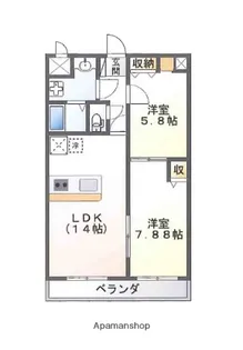 LA PACE【7階】の間取り
