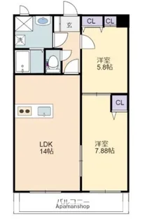 LA PACE【2階】の間取り