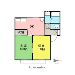 ハイツエクセレントE【2階】の間取り