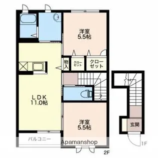 ティザンヌ【2階】の間取り