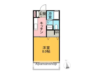 パステルハイツ【1階】の間取り