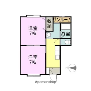 シャレー加賀【2階】の間取り