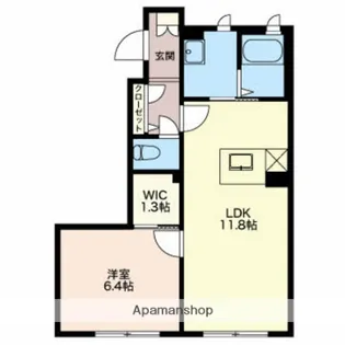 リジェールB【1階】の間取り