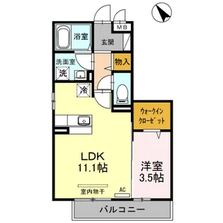 エル・スリー石橋【2階】の間取り