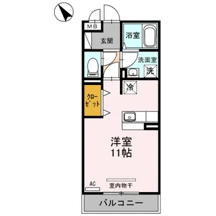 エル・スリー石橋【3階】の間取り
