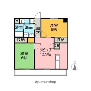 グレイス・コート高田【502号室】の間取り