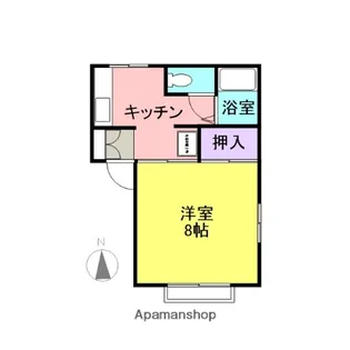 池の原ハイツⅠ【L号室】の間取り