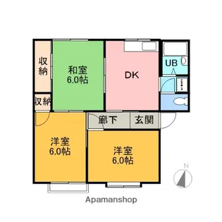 ハイツレジェンド【A号室】の間取り
