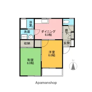 ハイツステイゴールド【201号室】の間取り