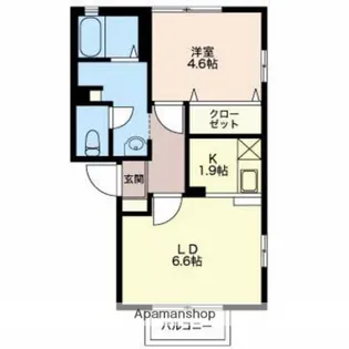 クローバー【1階】の間取り