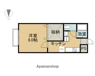 モン・レーヴピエース【203号室】の間取り