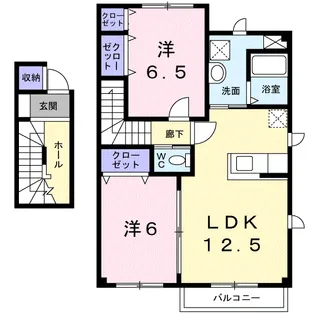 グレースD【2階】の間取り
