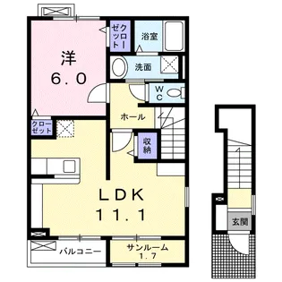 リブレA【2階】の間取り