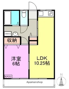 コーポL【1階】の間取り