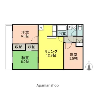 GRAND FEEL【303号室】の間取り