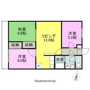 GRAND FEEL【602号室】の間取り