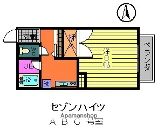 セゾンハイツ【2階】の間取り