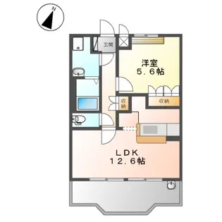 ディア・ハート A棟【1階】の間取り