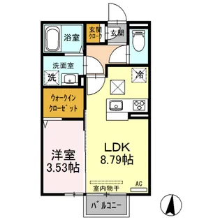クローバー【1階】の間取り