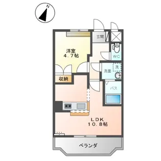 ディア・ハート B棟【1階】の間取り