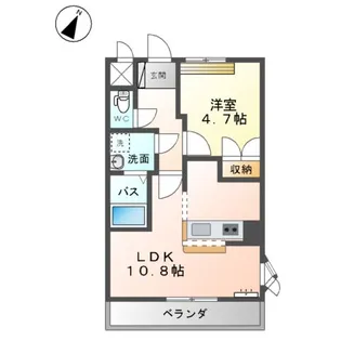 ディア・ハート B棟【2階】の間取り