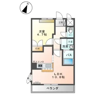 ディア・ハート B棟【1階】の間取り