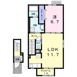 イーメゾン【2階】の間取り