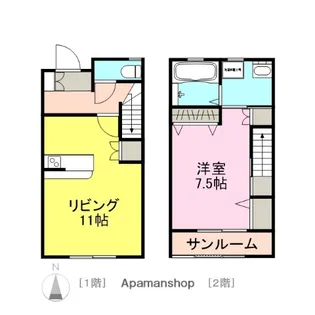 セゾン源A【1階】の間取り