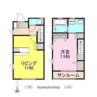 セゾン源A【106号室】の間取り