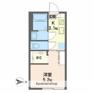 グリーンパレス フィロソフィー【2階】の間取り