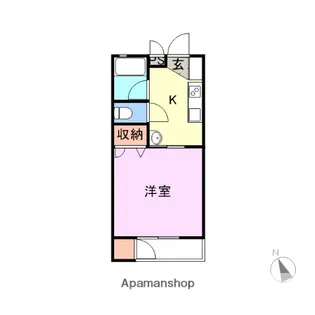 フレンドパレス【1階】の間取り