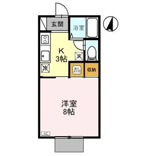 クリア上越【1階】の間取り