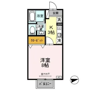 フォルテ B【2階】の間取り