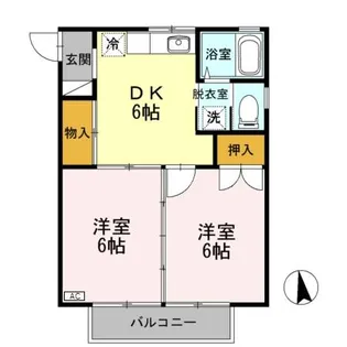 コーポ グランノーブル【1階】の間取り