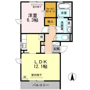 フォーシーズンズ【301号室】の間取り