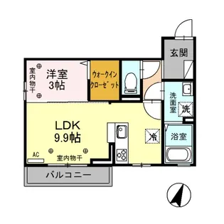 さくらガーデンⅡ【3階】の間取り