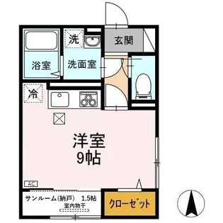 アクシス寺町【1階】の間取り